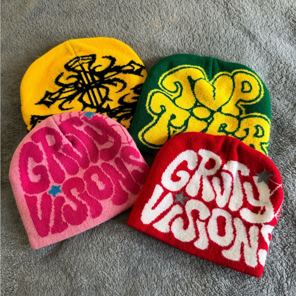 Y2K StreetWear Style Kids Beanie Set -